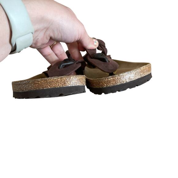 Birkenstock Kairo Braided Brown Oil Leather Sandals - 39 - Picture 6 of 10